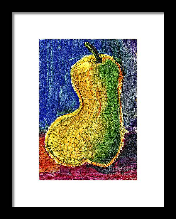 Pear Framed Print featuring the painting Pear 2 by Walt Foegelle