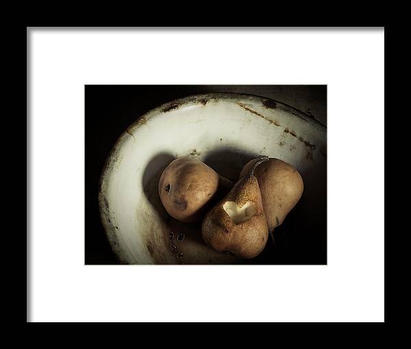 Pear Framed Print featuring the photograph Pear Love by Amy Weiss
