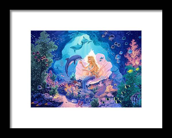 Animal Framed Print featuring the photograph Pearl Princess Variant 1 by MGL Meiklejohn Graphics Licensing