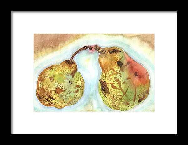 Pears Framed Print featuring the painting Pearing by Whitney Palmer