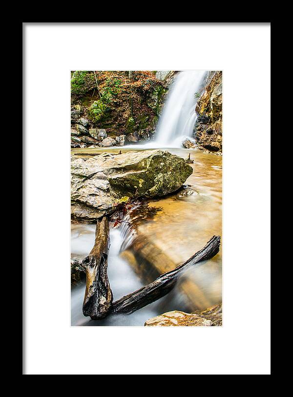 Peavine Falls Framed Print featuring the photograph Peavine Falls by Parker Cunningham