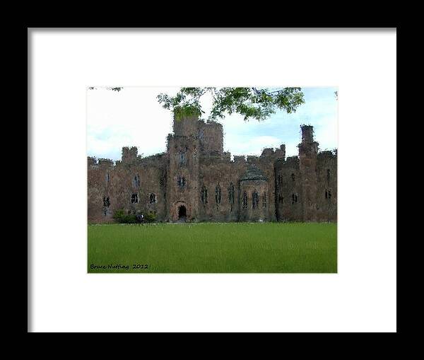 Peckforton Framed Print featuring the painting Peckforton Castle by Bruce Nutting