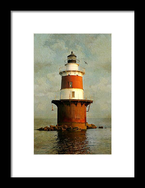 Lighthouse Framed Print featuring the photograph Peck's Ledge by Diana Angstadt