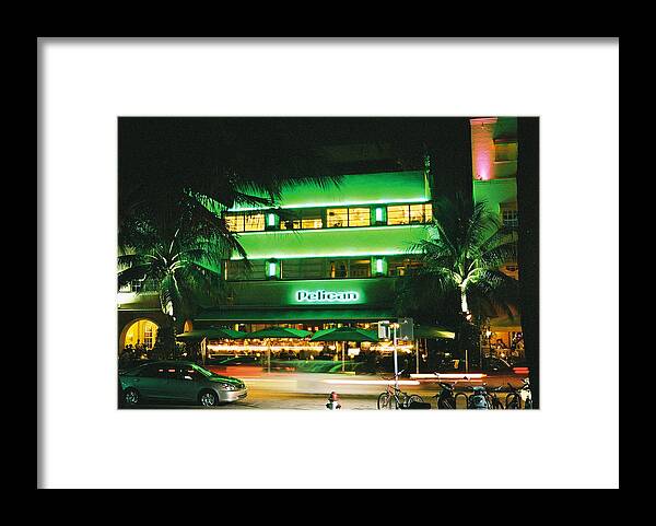 Pelican Hotel Framed Print featuring the photograph Pelican Hotel Film Image by Gary Dean Mercer Clark
