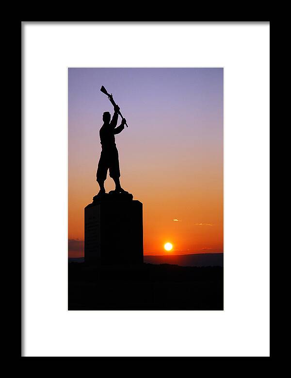 Gettysburg Framed Print featuring the photograph Pennsylvania 72nd Memorial by James Kirkikis