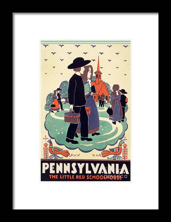 Pennsylvania Framed Print featuring the photograph Pennsylvania Little rd School House by Action