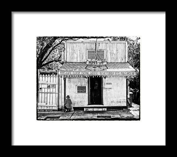 Americana Framed Print featuring the photograph Pepes Cafe by Robert FERD Frank