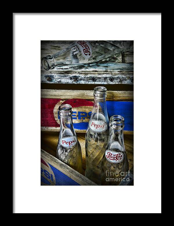 Paul Ward Framed Print featuring the photograph Pepsi Bottles and Crates by Paul Ward