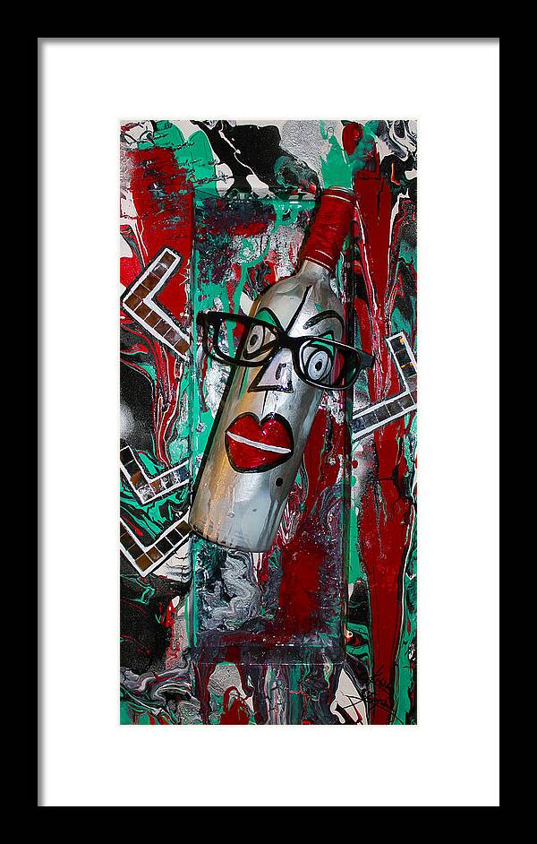 Fun Framed Print featuring the mixed media Perception 3 by Artista Elisabet