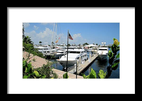 Yacht Framed Print featuring the photograph Perfect day for sailing. by Alan Metzger