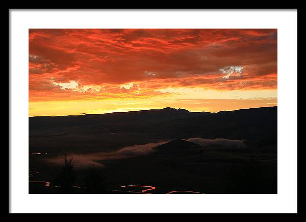 Sunrise Framed Print featuring the photograph Perfect Morning Colors by Catie Canetti