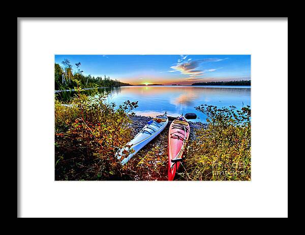 Isle Royale National Park Framed Print featuring the photograph Perfectly Calm by Adam Jewell