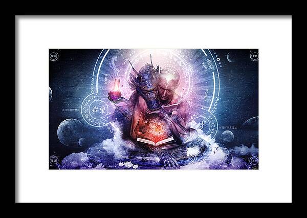 Spiritual Framed Print featuring the digital art Perhaps The Dreams Are Of Soulmates by Cameron Gray