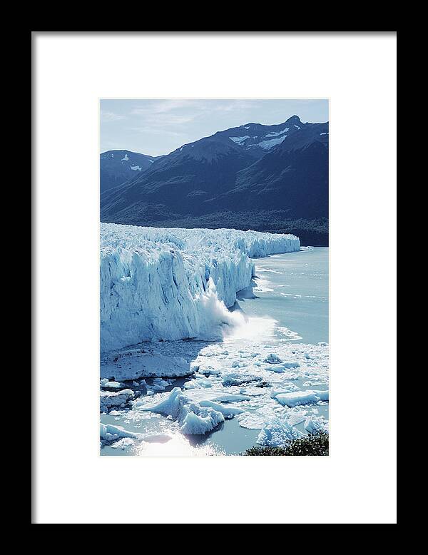 Feb0514 Framed Print featuring the photograph Perito Moreno Glacier And Lake by Tui De Roy