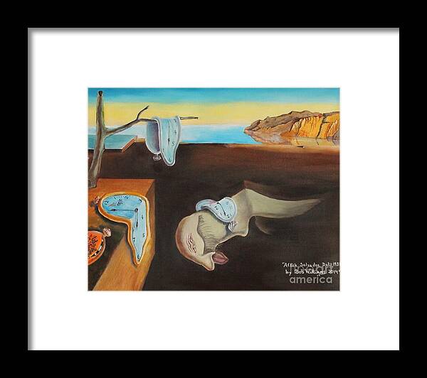 Salvador Dali Framed Print featuring the painting Persistence of Memory by Bob Williams