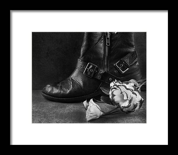 Petal To The Metal Framed Print featuring the photograph Petal to the Metal by Chrystyne Novack