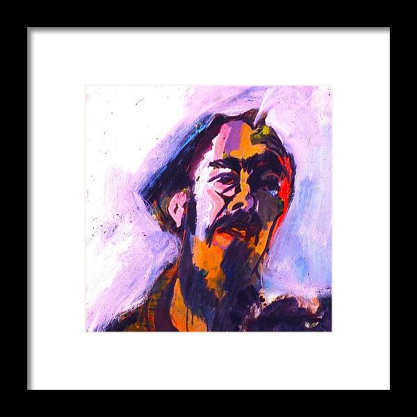 Pete Seeger Framed Print featuring the painting Pete Seeger by Les Leffingwell