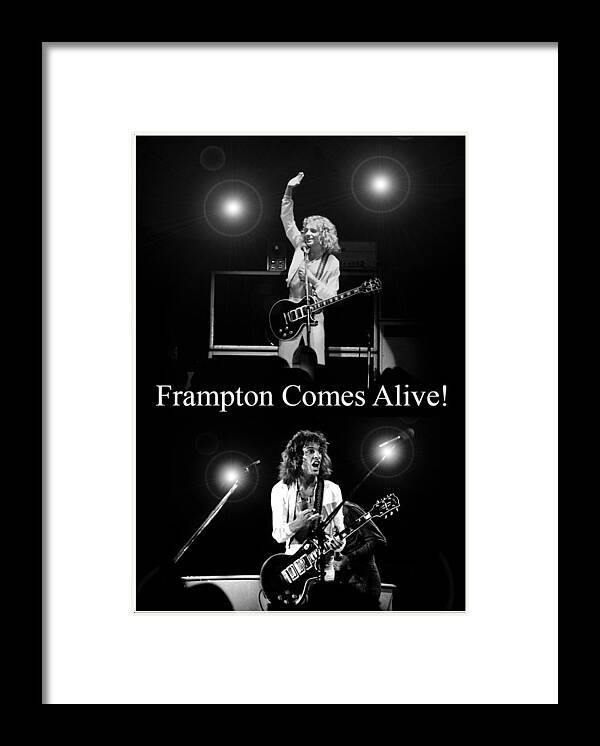 Peter Framprton Framed Print featuring the photograph Peter Frampton Live by Kevin Cable