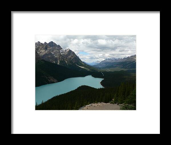 Peyote Framed Print featuring the photograph Peyote Lake in Banff Alberta by Laurel Best