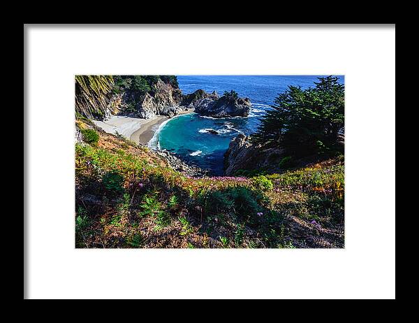 Mcway Falls Framed Print featuring the photograph McWay Falls by Chuck Jason