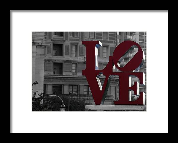 Love Framed Print featuring the photograph Philadelphia Love by Terry DeLuco