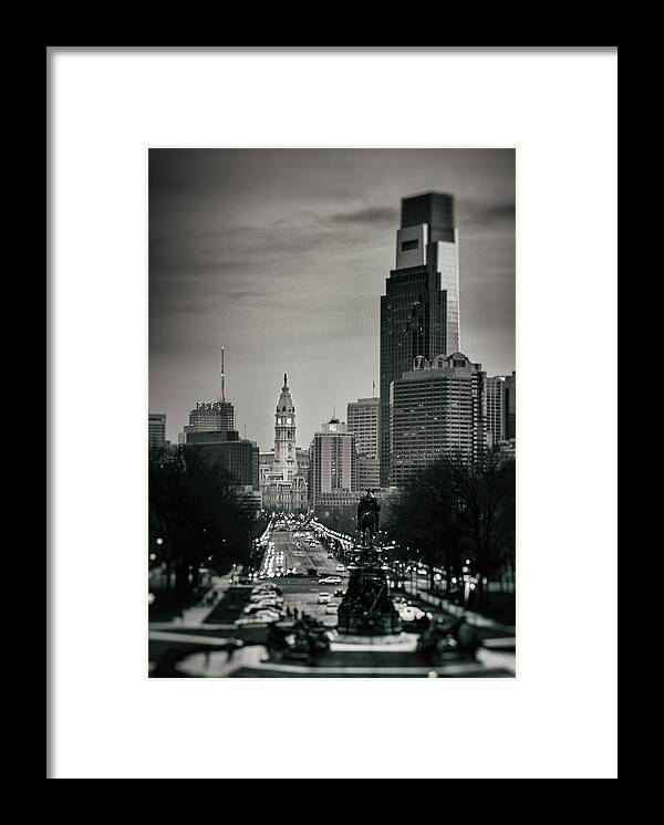 Philadelphia Framed Print featuring the photograph Philadelphia Parkway by Scott Wyatt
