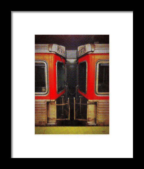 Philadelphia Framed Print featuring the photograph Philadelphia - Subway in Newsprint by Richard Reeve