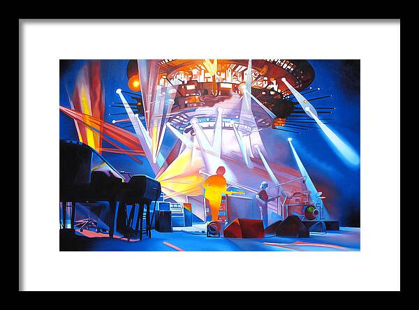 Phish Framed Print featuring the painting Phish-In Deep Space by Joshua Morton