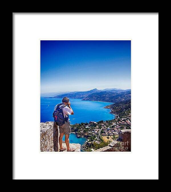Photographer Framed Print featuring the photograph Photographer inspired by beauty by Stefano Senise
