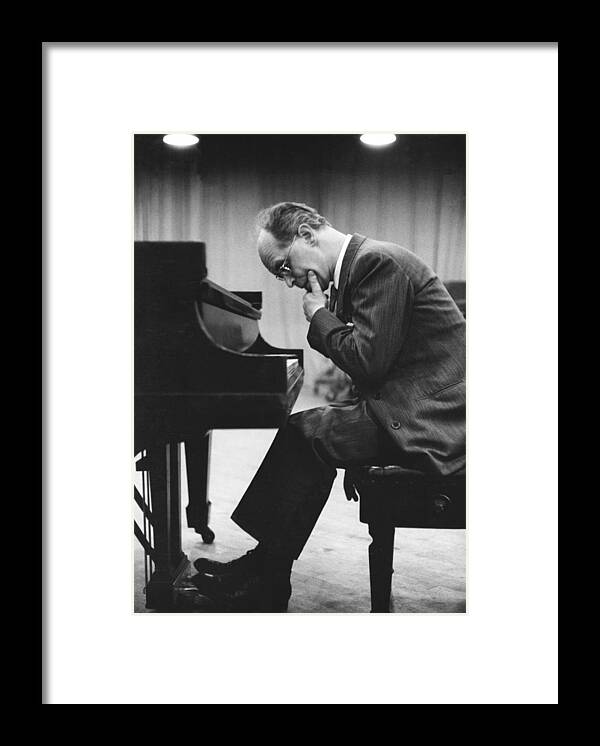 'full Suits Framed Print featuring the photograph Pianist Rudolf Serkin by Underwood Archives