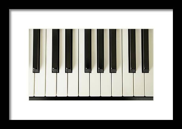 Piano Framed Print featuring the photograph Piano Keys by Tokenphoto