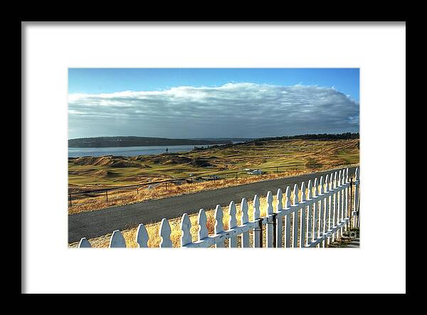 Chambers Creek Framed Print featuring the photograph Picket Fence - Chambers Bay Golf Course by Chris Anderson
