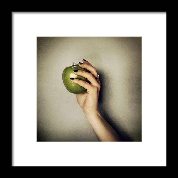 Apple Framed Print featuring the photograph Picking Fruit by Jill Tuinier