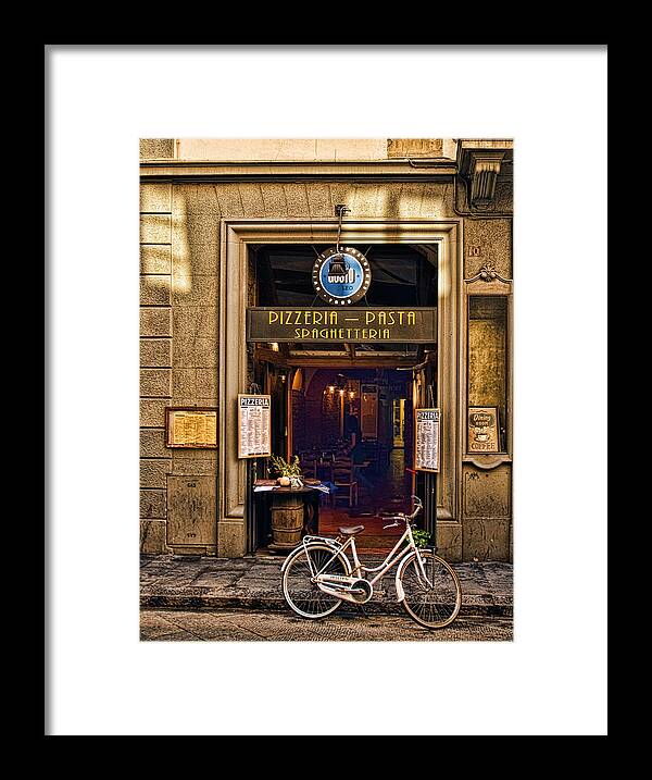Florence Framed Print featuring the photograph Pickup or Delivery by Mick Burkey