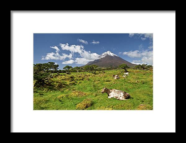 Scenics Framed Print featuring the photograph Pico Island by Manuel Morgado