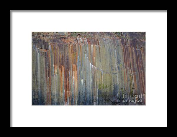 Pictured Rocks Framed Print featuring the photograph Pictured Rocks Abstract by Forest Floor Photography
