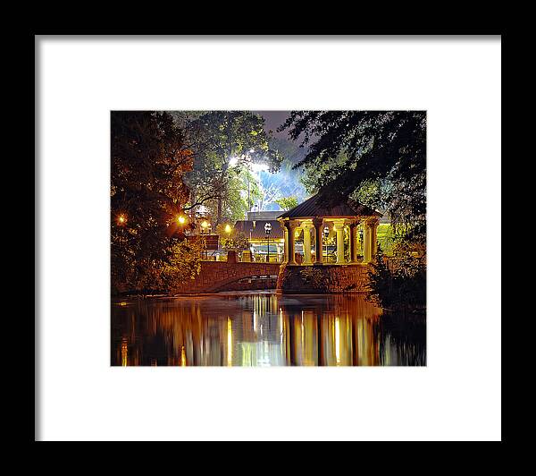 Night Framed Print featuring the photograph Piedmont Park by Anna Rumiantseva