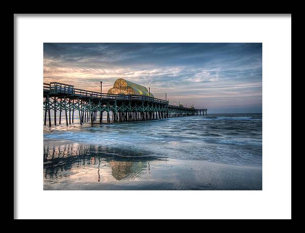 Alep Framed Print featuring the photograph Pier Before Sunrise by At Lands End Photography
