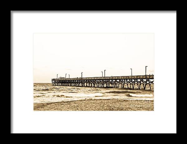 Surfside Pier Framed Print featuring the photograph Pier in South Carolina by Jill Lang