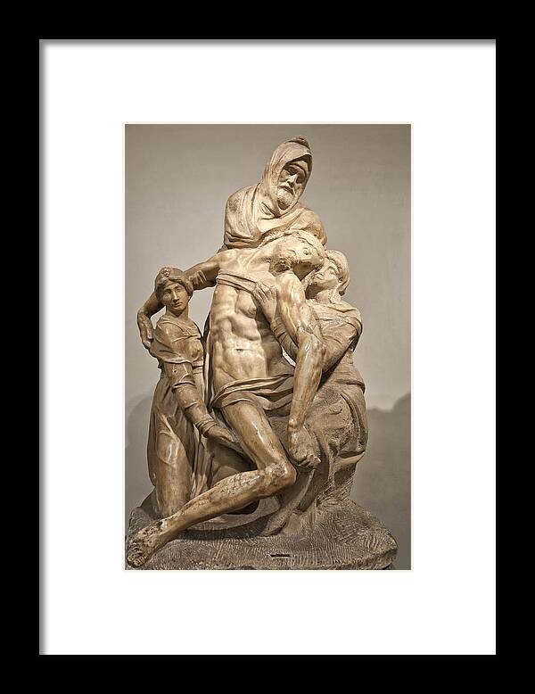 Architecture Art Framed Print featuring the photograph Pieta by Michelangelo by Melany Sarafis