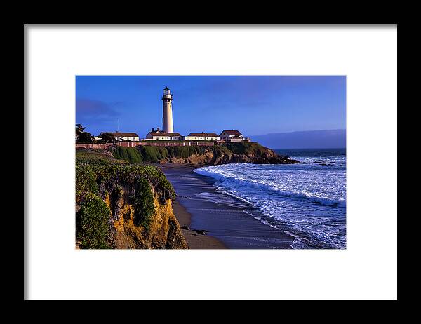 Pigeon Point Lighthouse Framed Print featuring the photograph Pigeon Point Landscape by Garry Gay