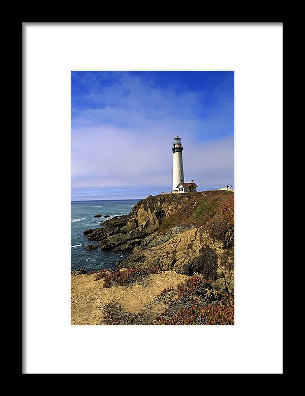 California Framed Print featuring the photograph Pigeon Point Lighthouse by Her Arts Desire