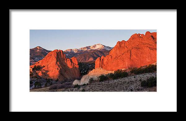 Garden Framed Print featuring the photograph Pikes Peak 2 by Aaron Spong