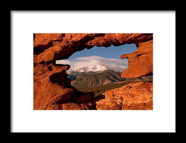 Pikes Peak Framed Print featuring the photograph Pikes Peak Framed by Ronda Kimbrow
