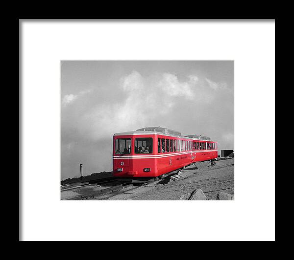 Pikes Peak Train Framed Print featuring the photograph Pikes Peak Train by Shane Bechler