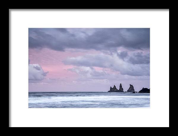 Blue Framed Print featuring the photograph Pillars of Iceland by Jon Glaser