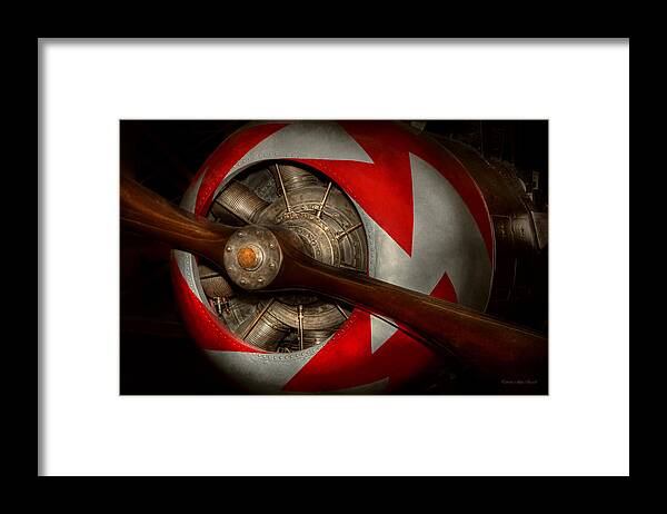 Pilot Framed Print featuring the photograph Pilot - Prop - Built for speed by Mike Savad