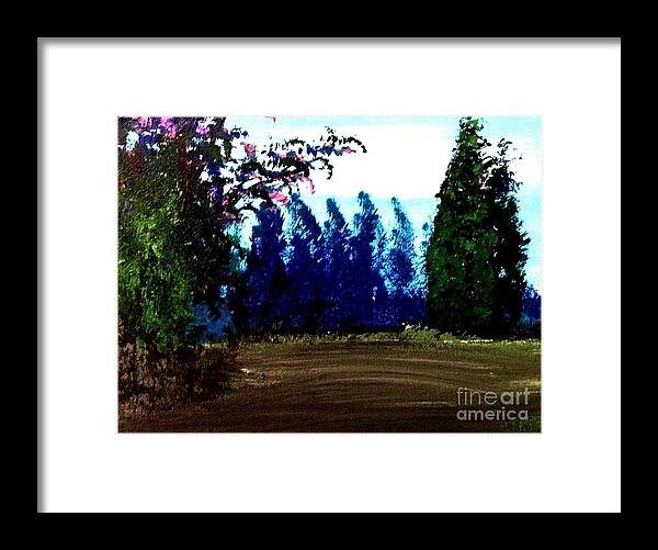 Tree Art Prints Framed Print featuring the painting Pink Blossom by James and Donna Daugherty