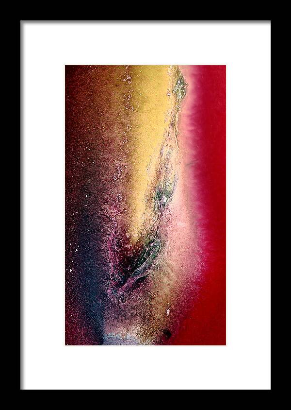 Champagne Framed Print featuring the photograph Pink Champagne - Modern Abstract Artwork by KredArt by Serg Wiaderny