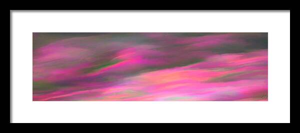 Bruce Framed Print featuring the painting Pink Clouds by Bruce Nutting